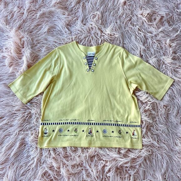 Large Vintage Nautical T-shirt - Picture 1 of 3